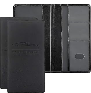 Leather Car Registration Holder,Car Registration And Insurance Holder,Car Insurance And Registration Card Holder,truck accessories for men,For Driver'S Licenses, Id Cards And Other Documents （2pcs）