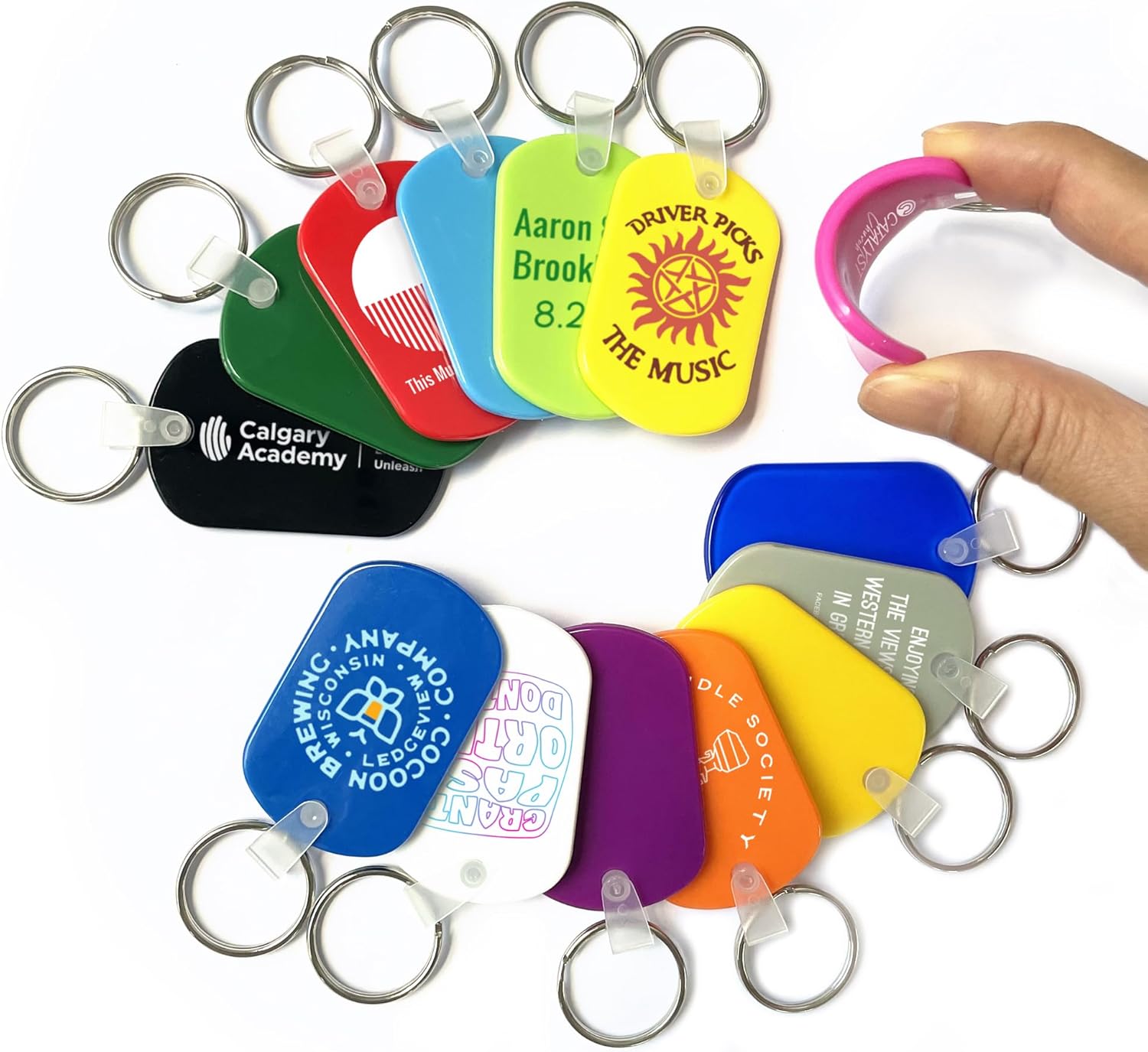 Custom Bulk Keychain Personalized Key Tag Wholesale Rubber Keychain Promotional Items with Your Logo