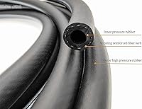 Vista 5 de Bomba de combustible eléctrica universal 12V 8mm 5/16 Kit de manguera de línea de combustible 12 voltios Bomba de combustible en línea