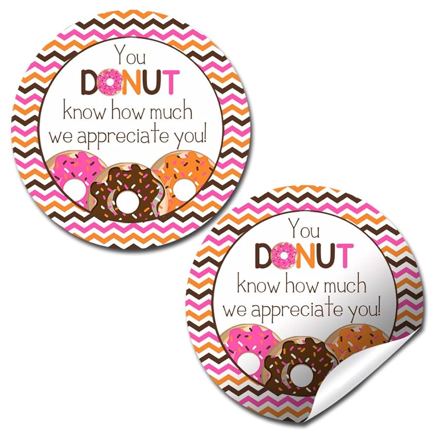 Amazon.com : “Donut Know” Teacher, Staff, or Employee Appreciation Thank You Sticker Labels, 40 2 amazon-com-donut-know-teacher-staff-or-employee-appreciation-thank-you-sticker-labels-40-2-party-circle-stickers-by-amandacreation-great-for-envelope-seals-gift-bags-office-products