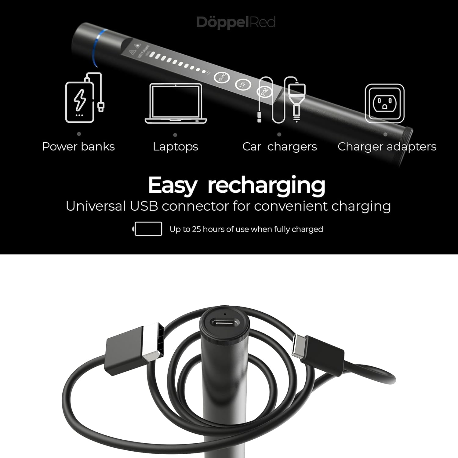 Hidden Camera Detector, Privacy Pen Anti-Spy Camera Finder, Bug and GPS Tracker Detector for Home, Office, and Travel - Hero Pen Hidden Device Detector, Perfect for Gift - Image 3