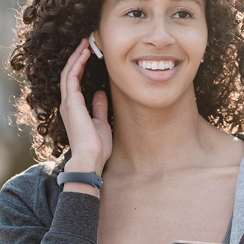 Miniatura 7 de Wanme Bandas para Amazfit Band 5 correas de repuesto para mujeres y hombres paquete de 2 correas deportivas de silicona suave compatibles con