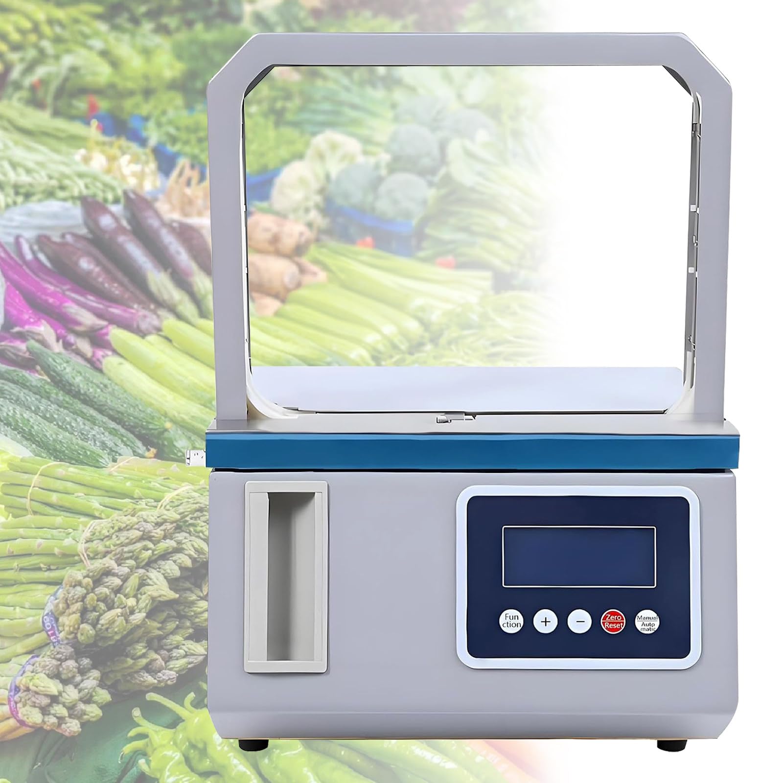 ZHLINGQ Automatic Opp Tape Strapping Machine, Two Working Modes 32×22cm