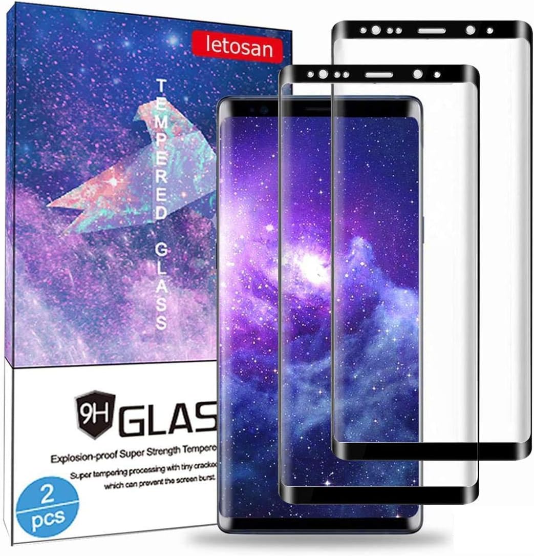 letosan Galaxy S9 Screen Protector,(2-Pack) Tempered Glass Screen Protector [Force Resistant up to 11 pounds] [Full Screen Coverage] [Case Friendly] for Samsung S9(Released in 2018)