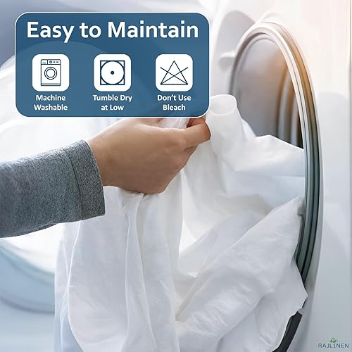 Miniatura 8 de Sábanas 100% algodón tamaño King, refrescantes y transpirables con sábana bajera de 16 pulgadas de profundidad, juego de ropa de cama King suave y