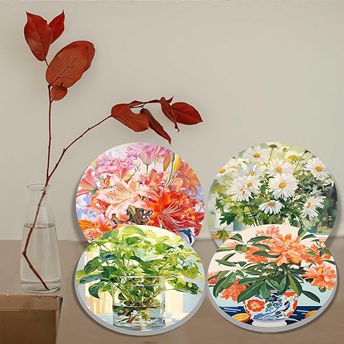 Miniatura 86 de 4 fundas redondas para quemador de estufa de Halloween, cubiertas de quemador eléctrico de calabaza de otoño, 8 y 10 pulgadas, cubierta para Obras