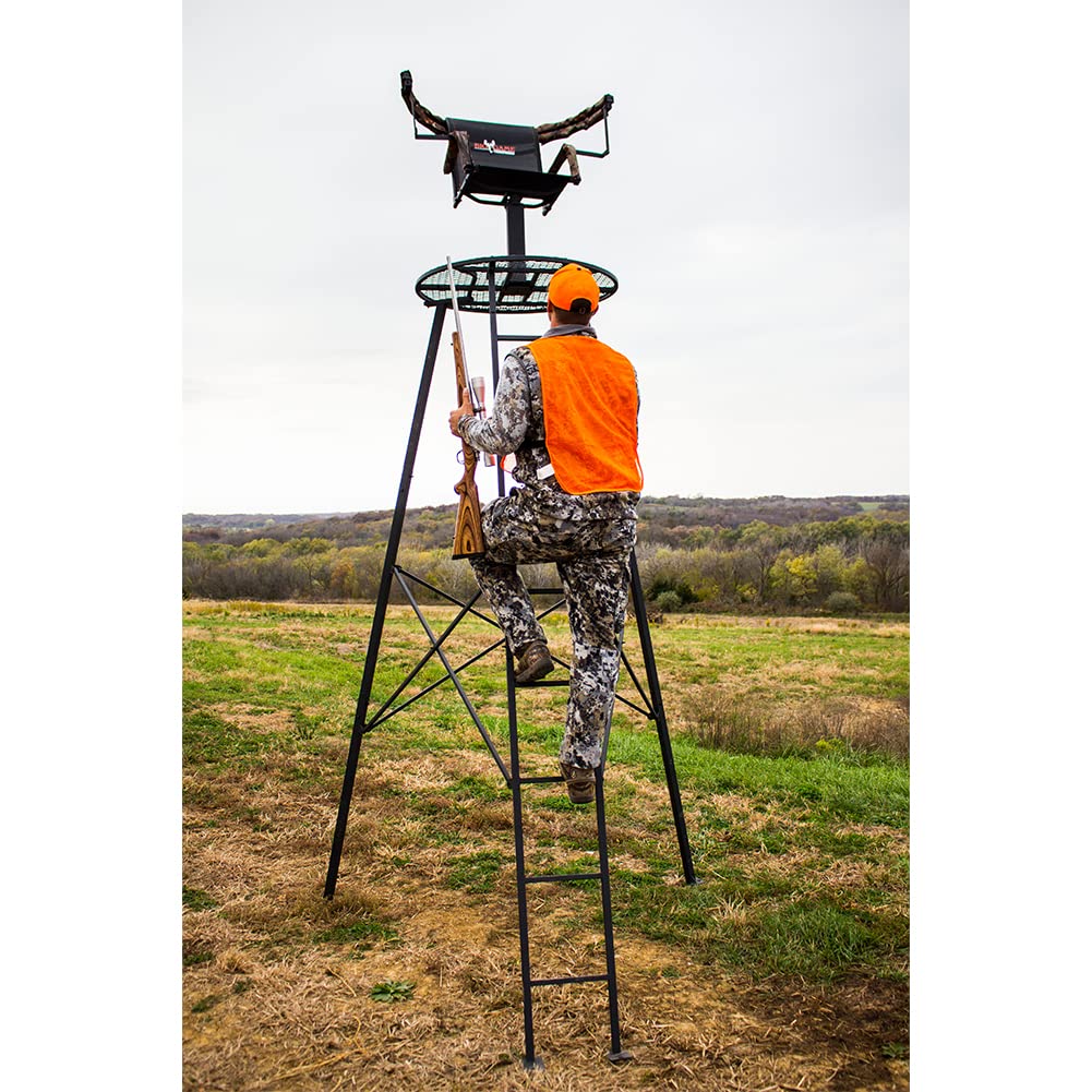Amazon.com: BIG GAME Apex Tripod Whitetail Deer Elk Mule Pronghorn Above  Hunting Outdoors Padded 360 Degree Rotation 13' Tall Treestand : Sports &  Outdoors