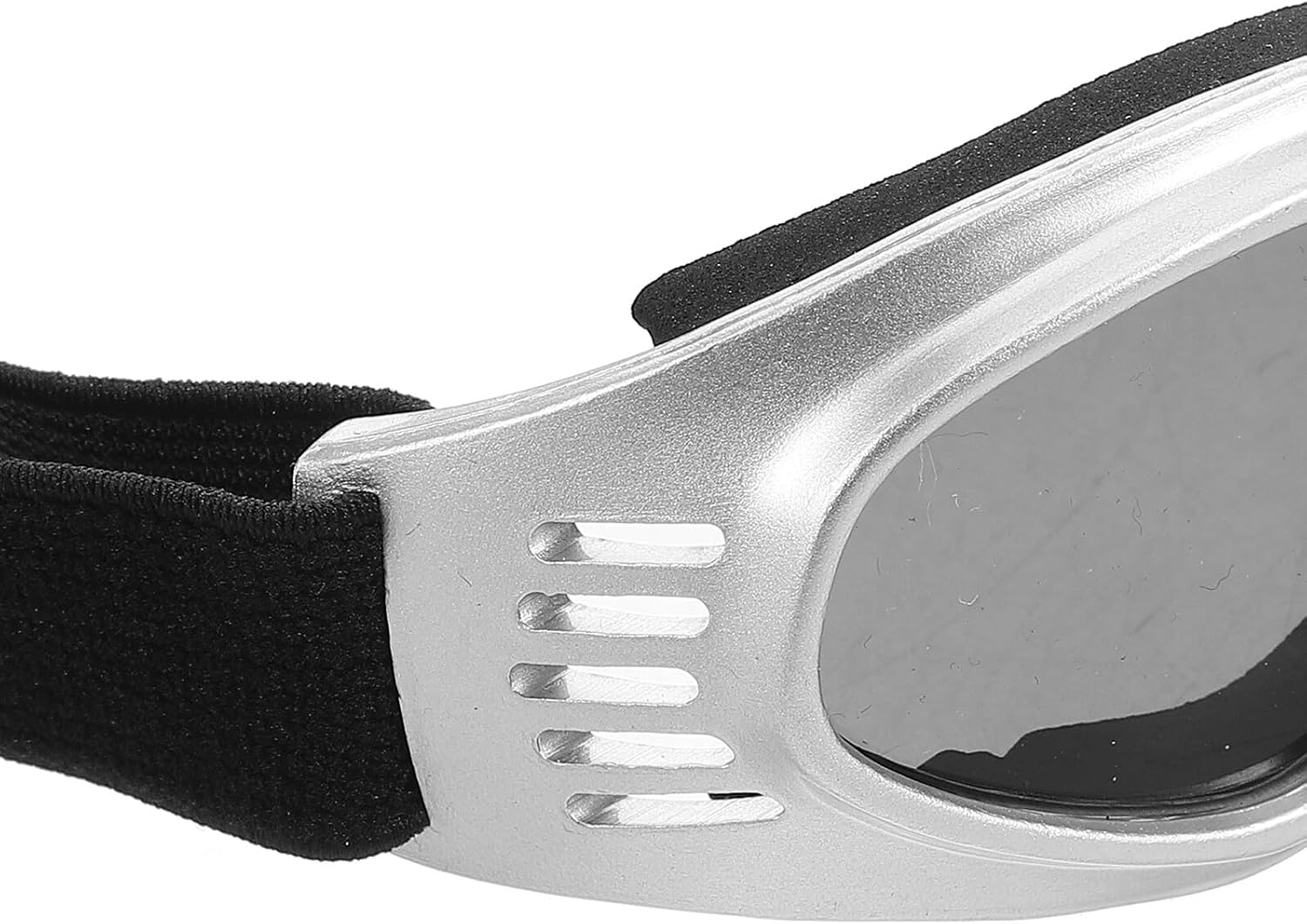 Pet Dog Goggles UV Protection Windproof Sunglasses for Small and Medium Dogs and Cats Silver Triangular Eyewear Party Photo Prop