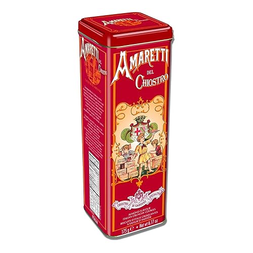 Miniatura 3 de Amaretti Chiostro di Sarrono Galletas crujientes  Snacks sin gluten  Lata de galletas italianas  Galletas gourmet tradicionales  Galletas de