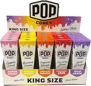Ultra Thin King Sized Variety Pack - 25 Packs, 3 Cones per Pack, Mixed