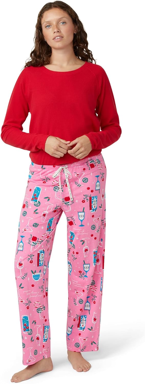 HUE womens Sleep and Lounge Pajama Separates, Christmas and Holiday Collection - Image 4