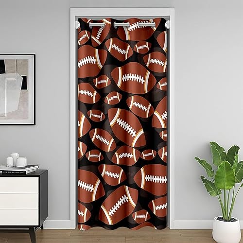 Miniatura 34 de jejeloiu Cortina de puerta Groovy de los años 60 y 70 para puerta, privacidad, 34 x 80 pulgadas, retro, hippie, flores, cubierta divisora de Multi