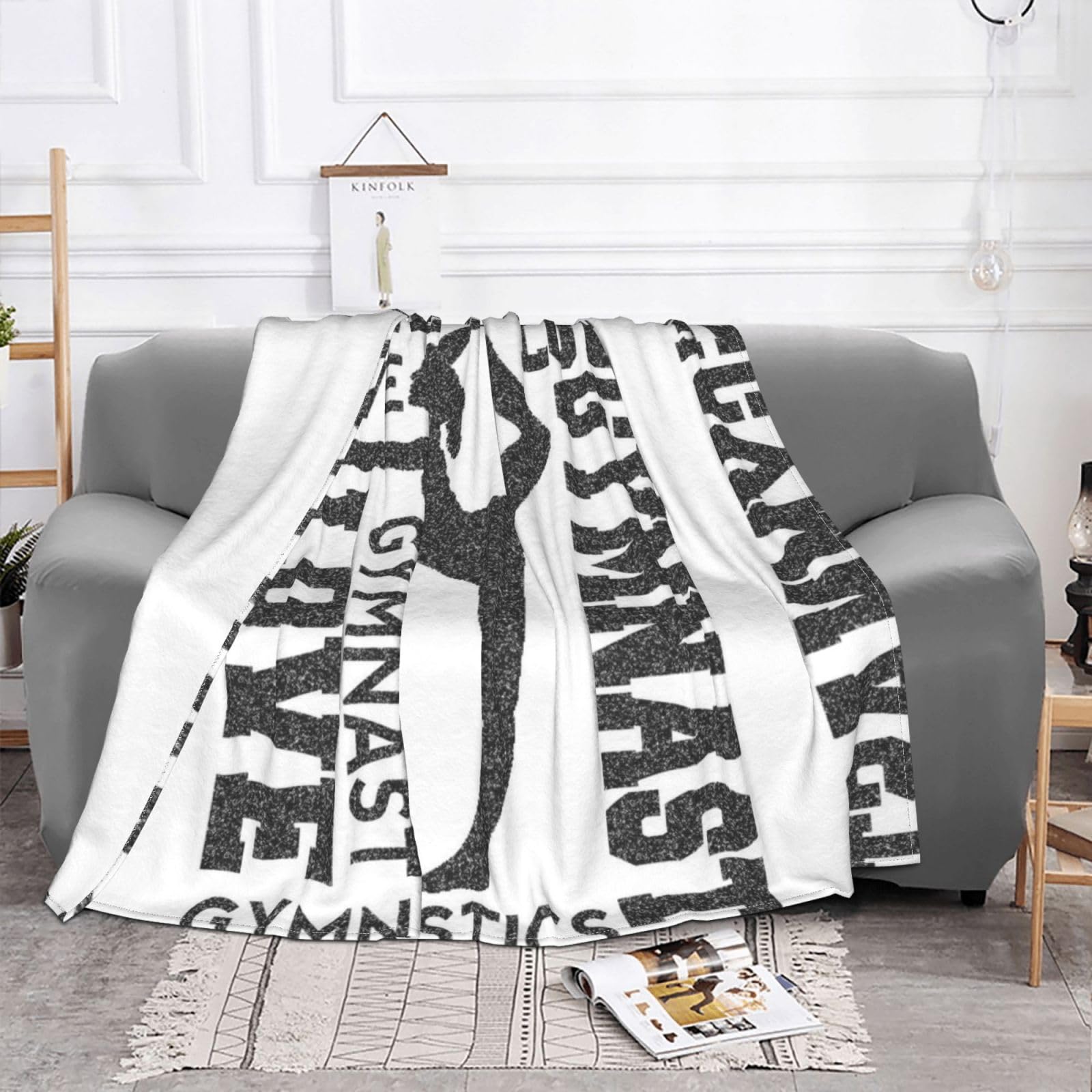 Gymnastikdecke Bunt Design - Superweich, Flanell-Fleece, 152x128 Cm, Für Sofa & Bett