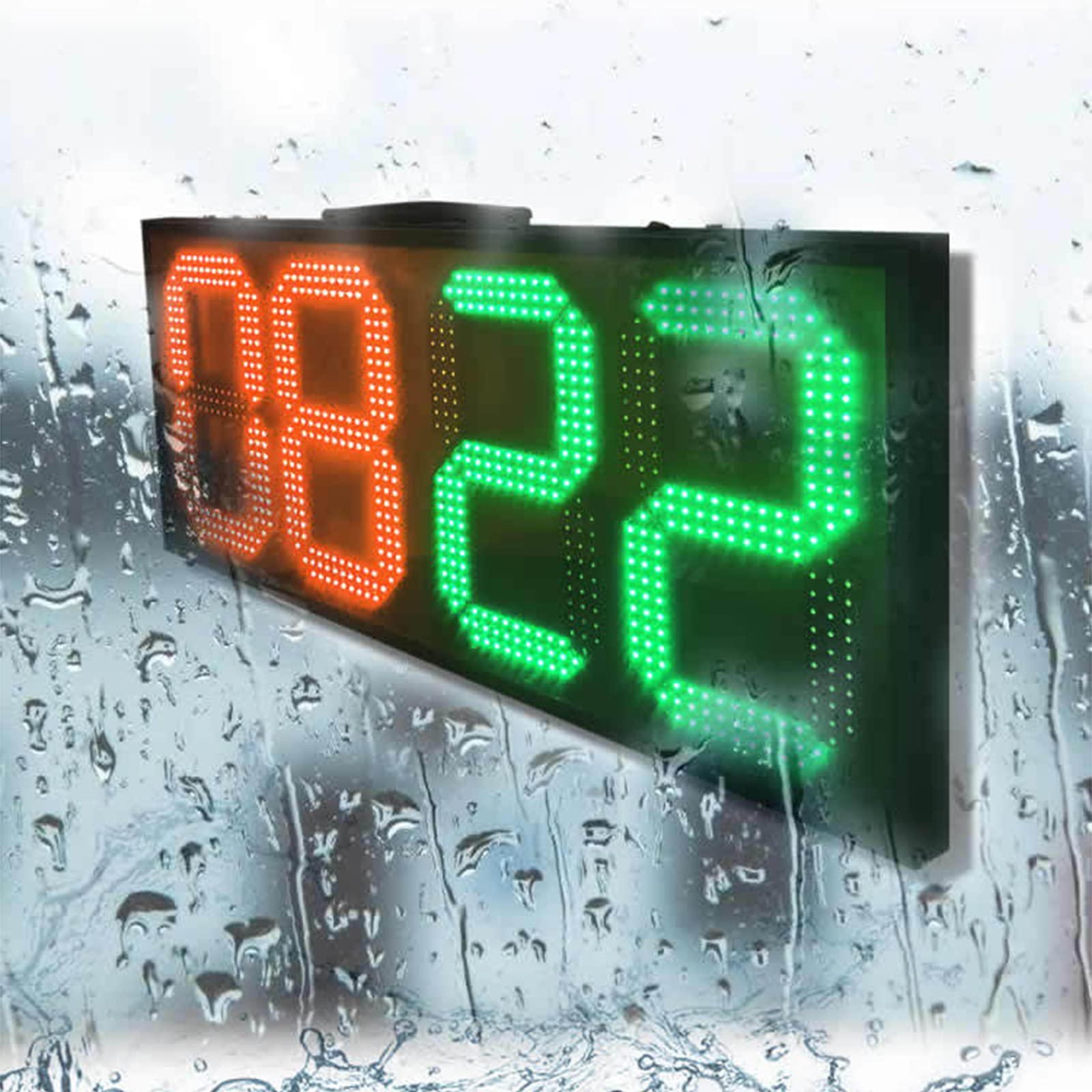 Tablica zastępcza sędziego LED, elektroniczny wyświetlacz czasu urazu na mecze piłki nożnej, wodoodporna, wbudowana bateria, 60 cm, idealny sprzęt piłkarski do zmiany gracza