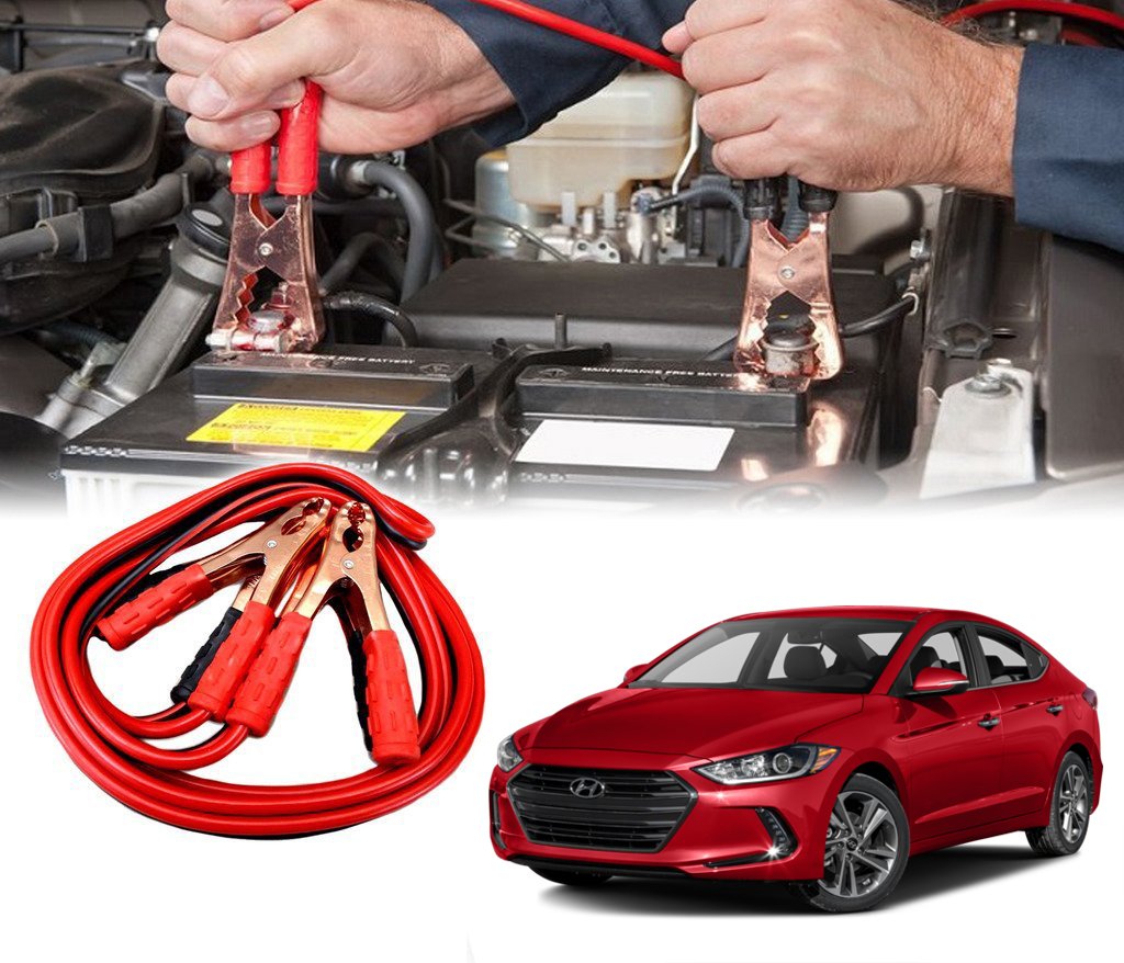 Auto Pearl - Car 500 Amp Heavy Duty Jumper Booster Cables Anti Tangle Copper Core for - Hyundai Elantra 2017-image-17