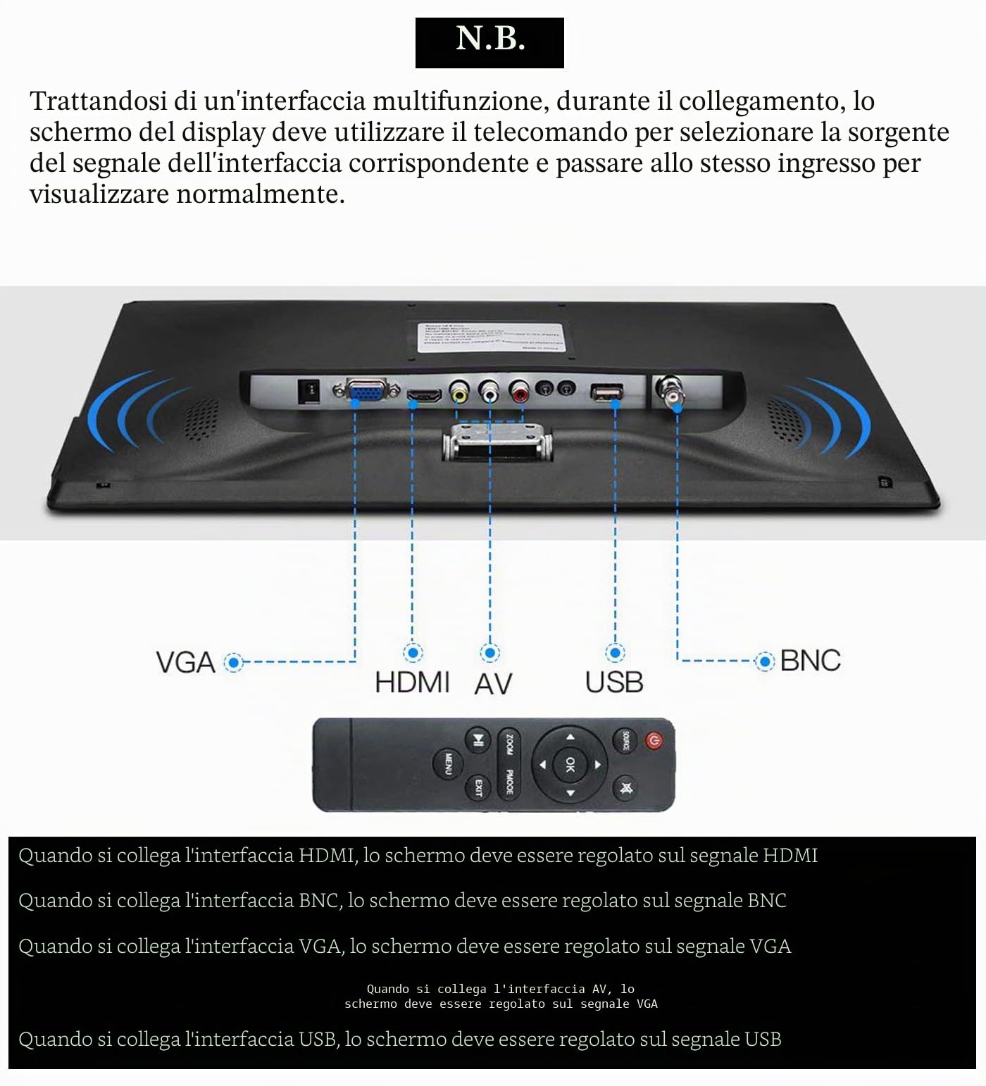 11.6 pollici Monitor CCTV Display Sicurezza Schermo telecamera di sicurezza Multifunzione HDMI AV BNC VGA Ingresso interfaccia USB monitor del computer 1920 x 1080 Full HD