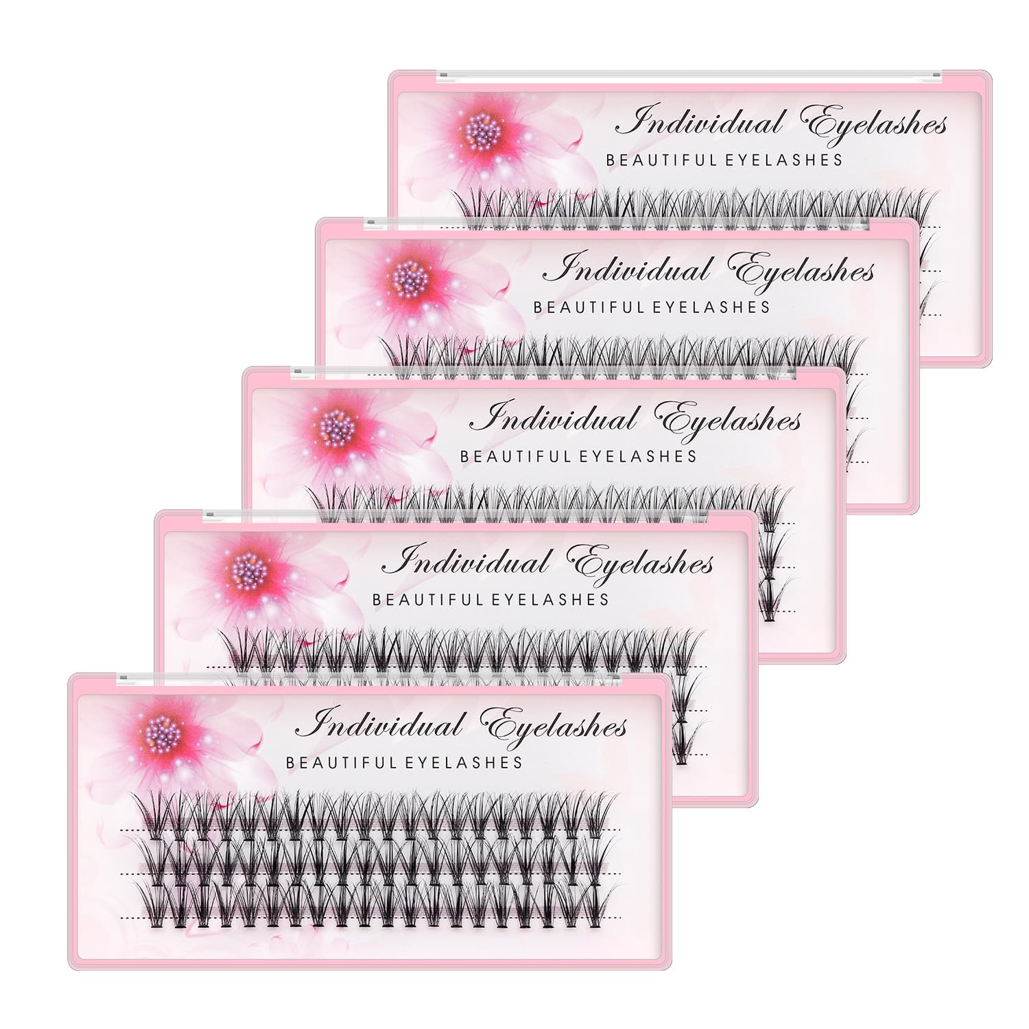 Individual False Eyash Clusters Synthetic Fiber Lash Extensions