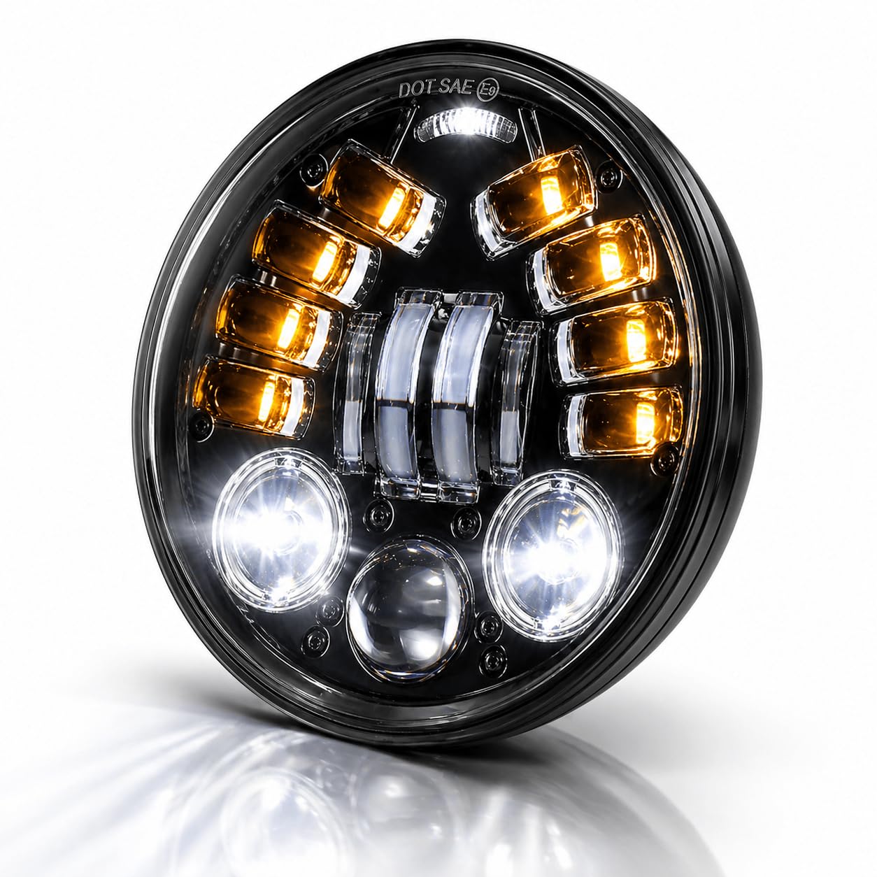 Amazon | Eagle Lights 5.75インチ 8900AH-B ヘッドライト 統合