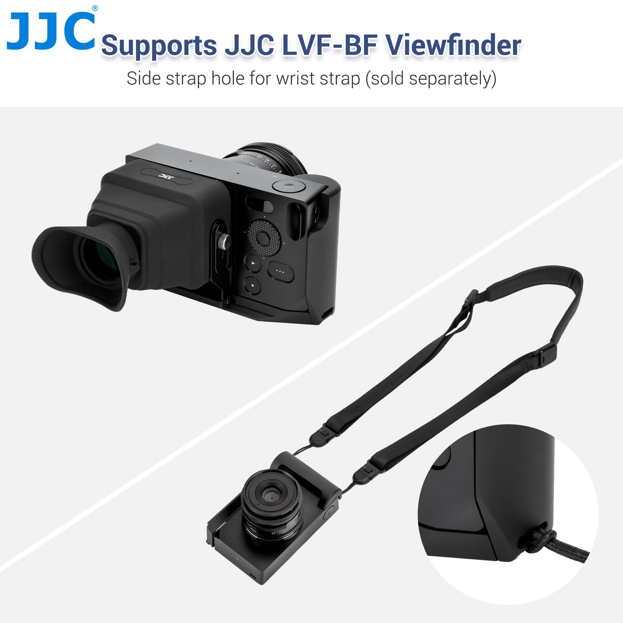 JJC Metalowy uchwyt kompatybilny z kamerą Sigma BF, system szybkiego zwalniania do Arca, 1/10.2 cm - 20 otworów, uchwyt w kształcie litery L, kompatybilny z klipsem do kamery Peak Design V3