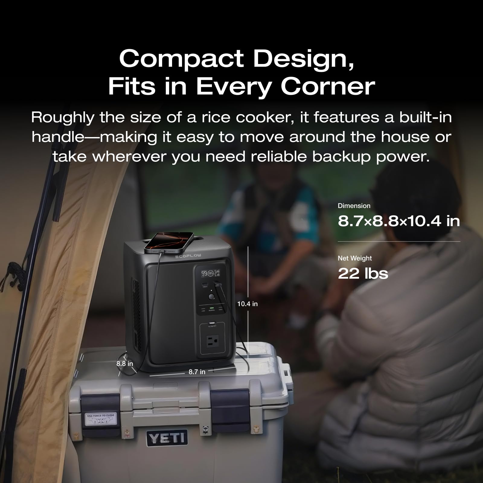 Amazon.com : EF ECOFLOW Portable Power Station DELTA 3 1000 Air