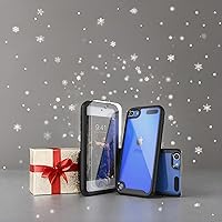 Vista 3 de Funda para iPod Touch 7ª generación, 2 en 1, a prueba de golpes, con 2 protectores de pantalla HD, protección híbrida resistente a los golpes