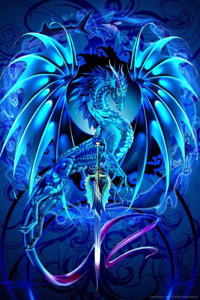 Amazon.com: Blue Dragon Dragonsword Seablade Ruth Thompson Fantasy