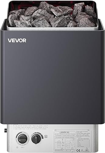 Vista 37 de VEVOR Calentador de sauna, estufa eléctrica de sauna de 9KW 220V, calentador de sauna de baño de vapor con controlador digital externo, temporizador