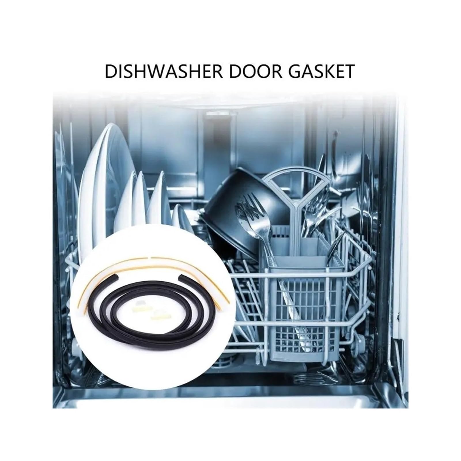 Kit De Sello De Puerta Inferior For Lavavajillas, Compatible Con Universal, Compatible Con Junta De Goma M6CB 154827601