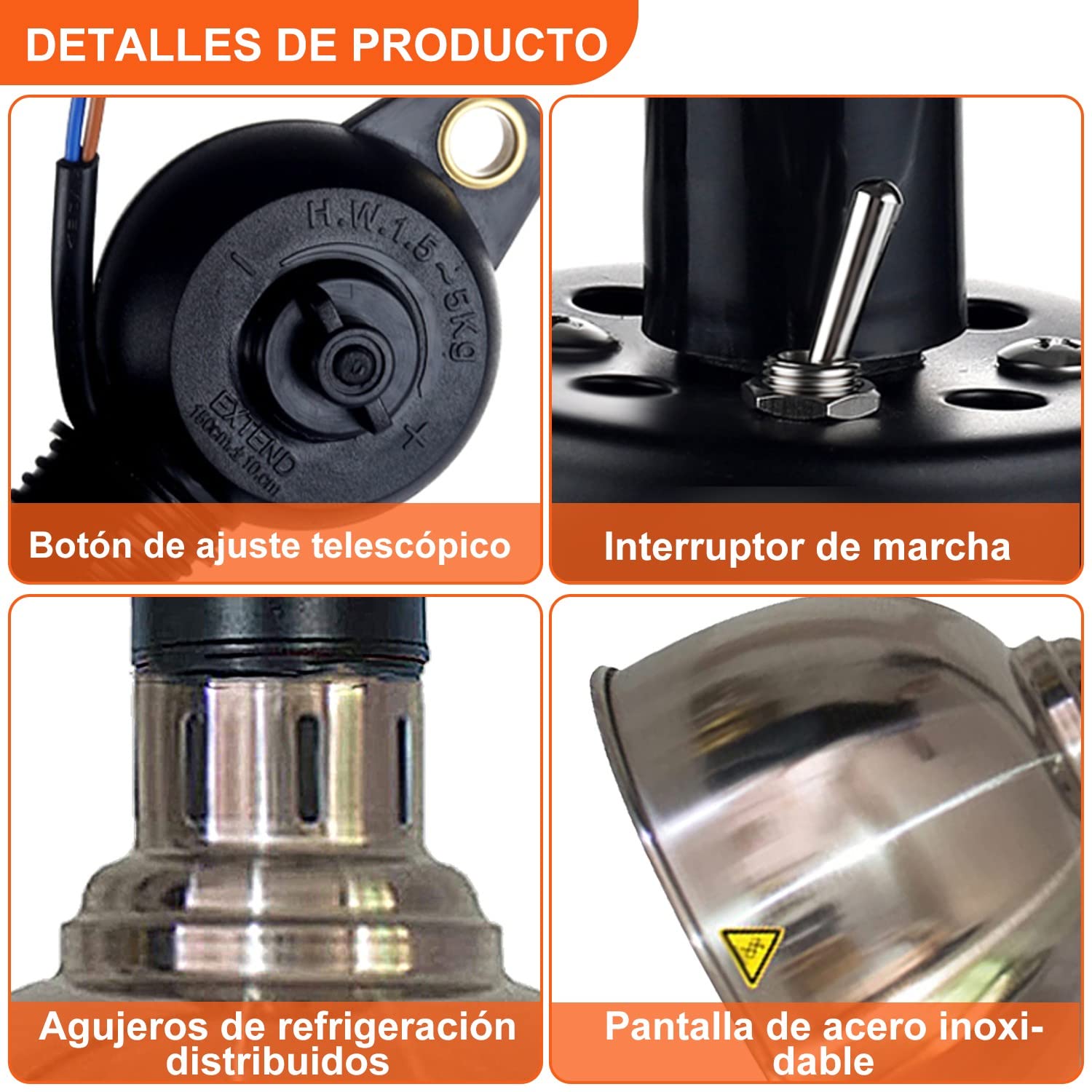 Lámpara de Calor de Alimentos, Lámparas de Calentamiento de Alimentos Comerciales 250W, Calentador de Alimentos Lámpara para Catering Buffet Extensible(B-25cm, 3 Piezas)
