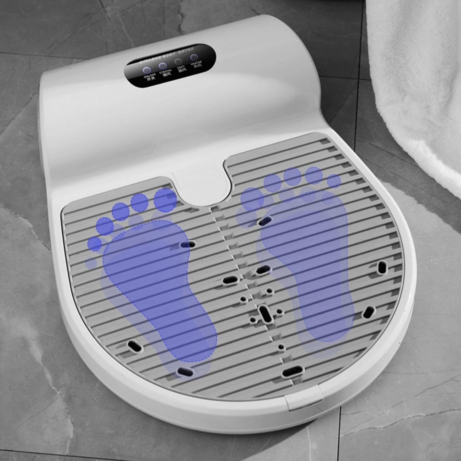 Body Dryer Quick-Drying Full Body Hair Dryer Touch Screen Design 2 Wind Speeds Portable Waterproof Body Heater Blow