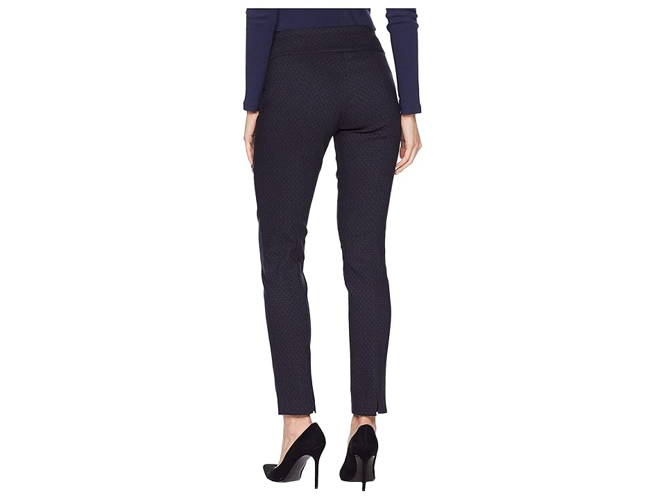

Elliott Lauren Hexagon Elastic Waist Pull-On Ankle Pants (Black/Blue) Women's Casual Pants