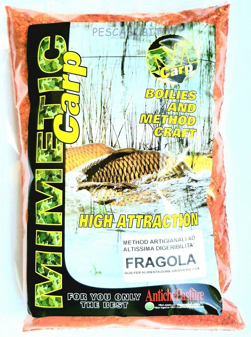 Pescasubito.com Pastura Carpa Fragola Carpfishing Method Pesca Carpe Fiume Lago