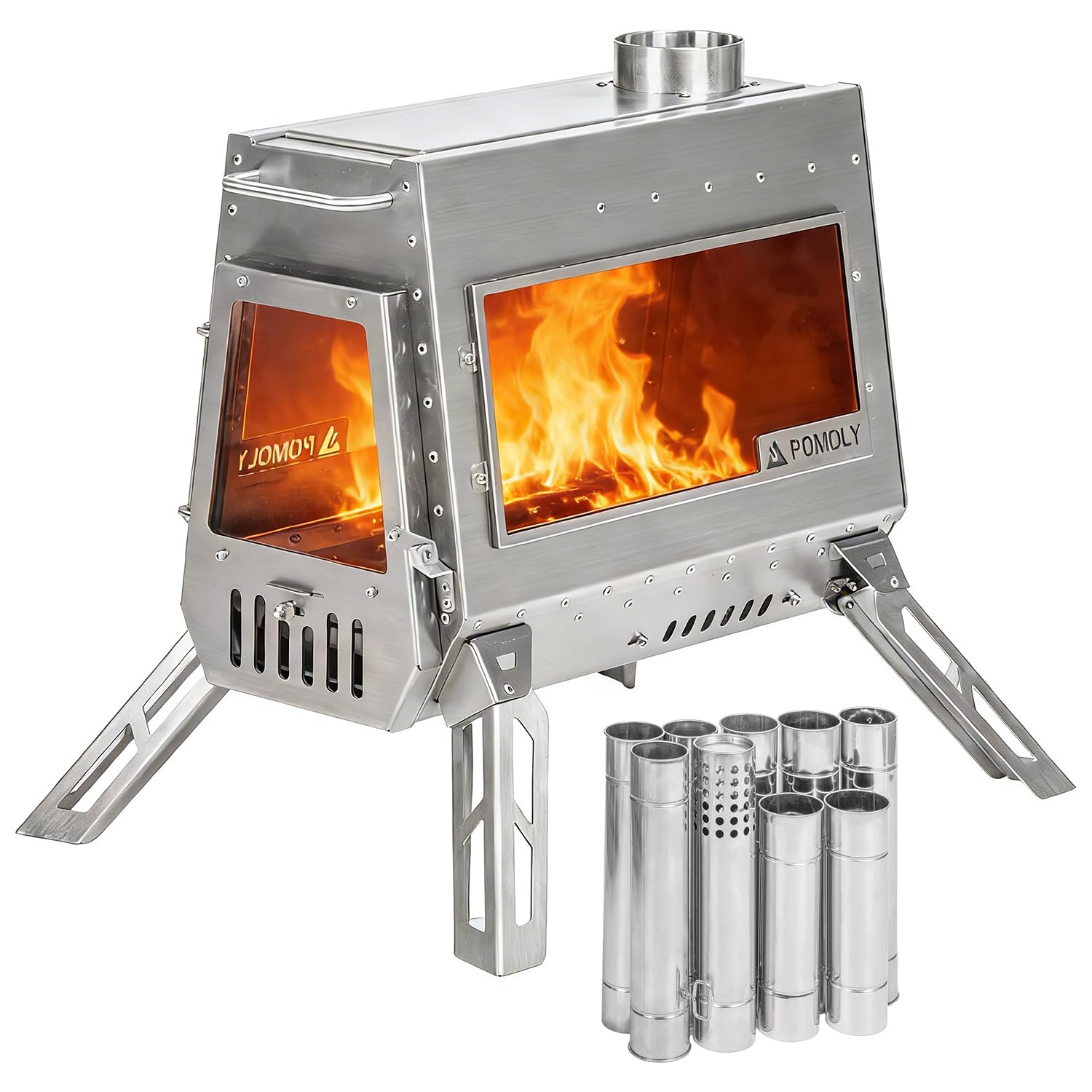 Amazon.com: POMOLY Camping Wood Stove Tent Stove, Dagger Stainless