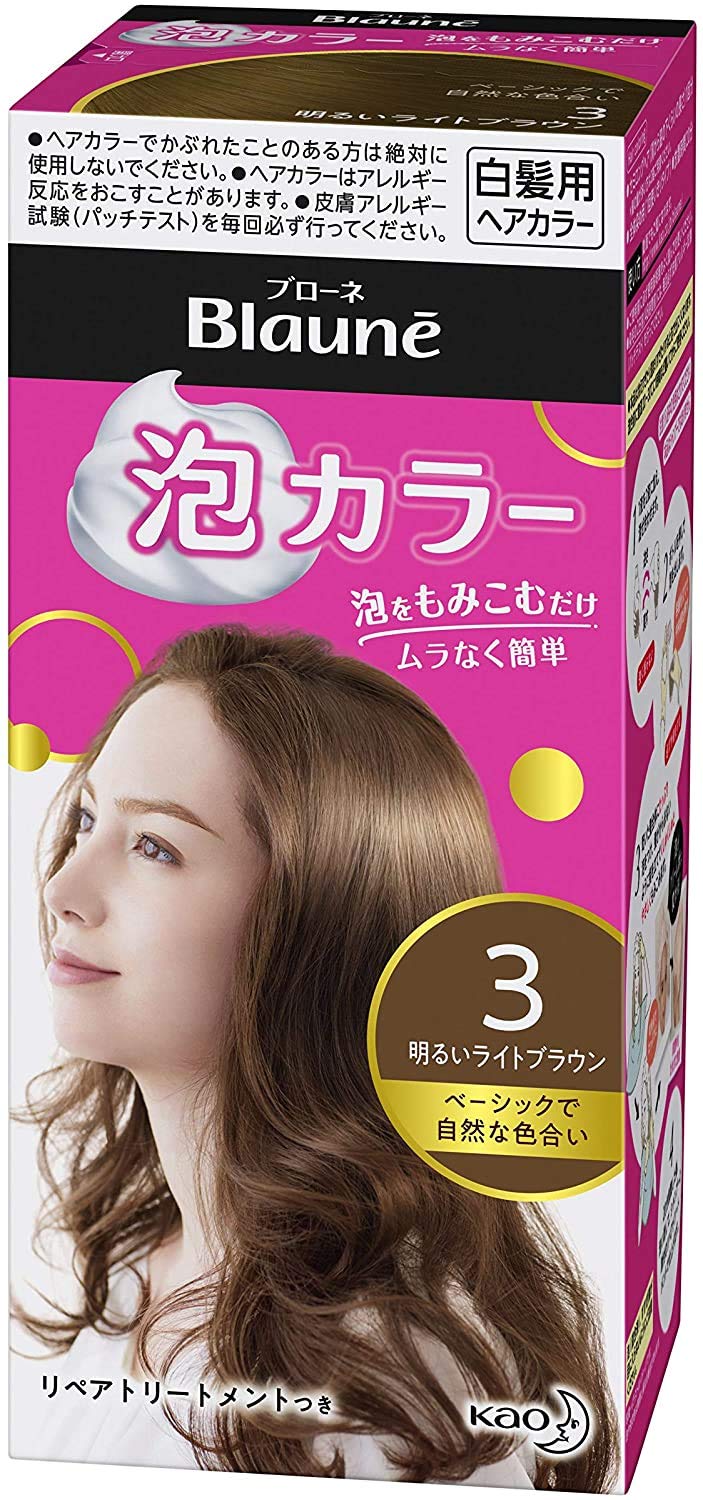 Amazon | 花王(Kao) ブローネ泡カラー 3 明るいライトブラウン