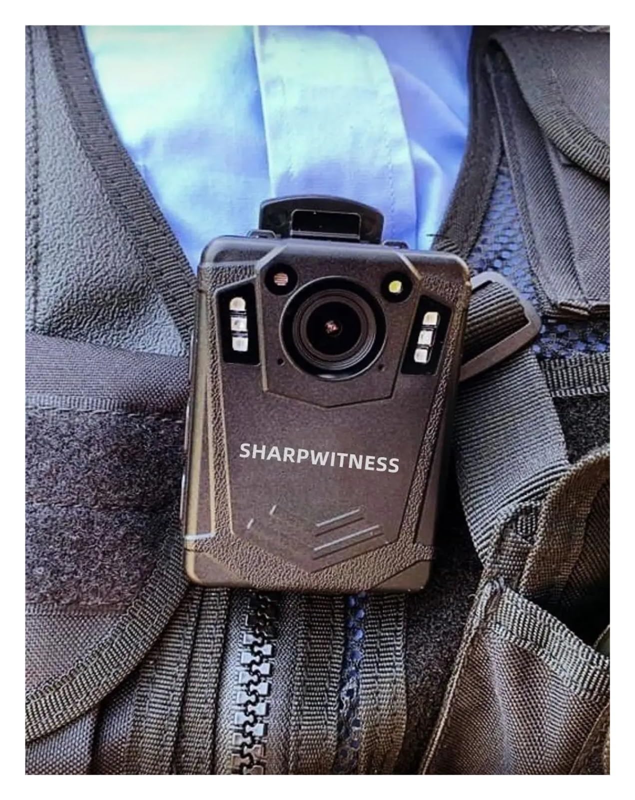 Kamery szpiegowskie Kamera korpusowa 64 GB S204 Noktowizor 1296P 2K HD Policja Bodycam Nagrywanie pętli 11 godzin Bateria Funkcjonariusz ds. egzekwowania prawa w celu wykonania usługi, rejestracji dos