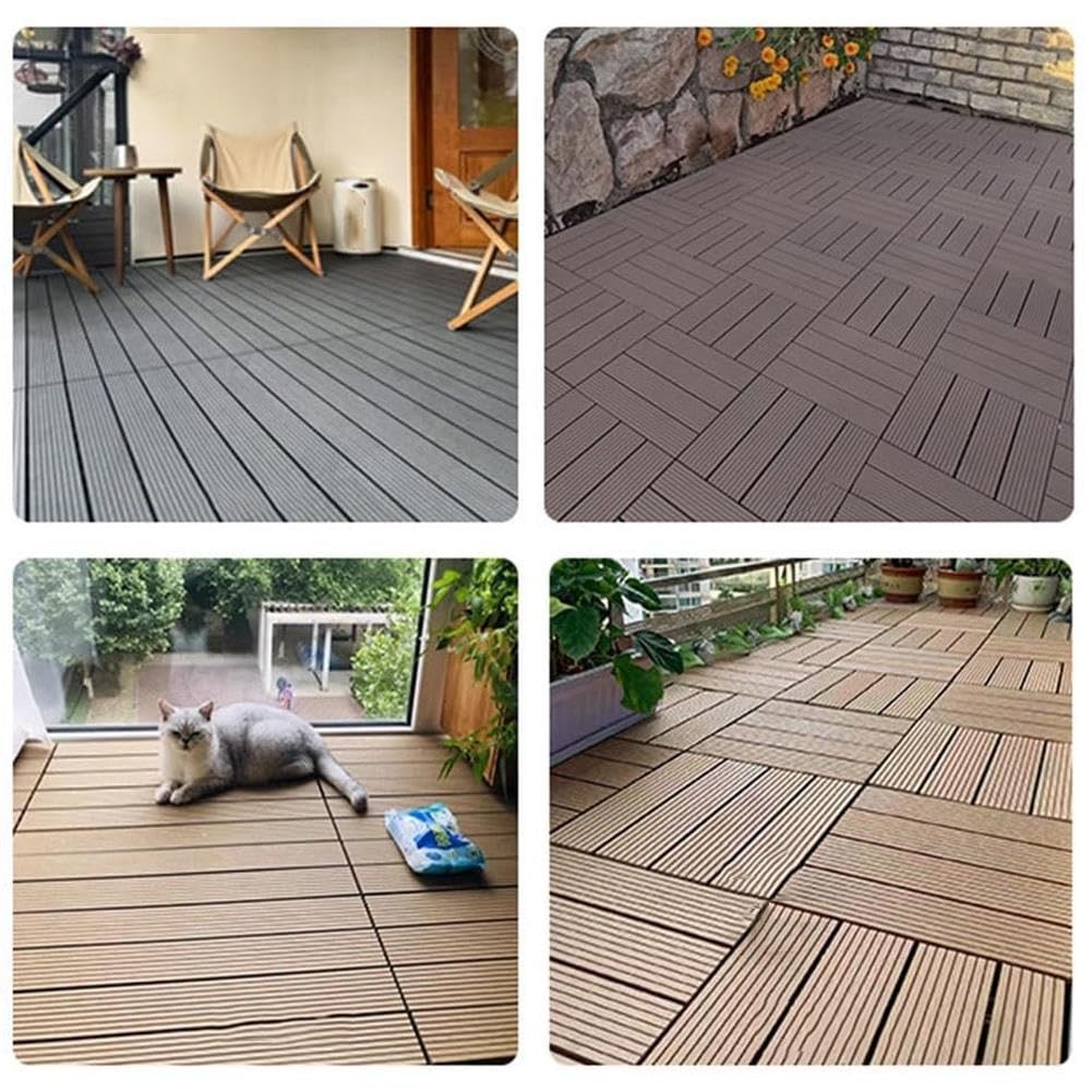 60x30 cm Terrassenfliesen Wasserdichter Holzoptik Terrassenplatten