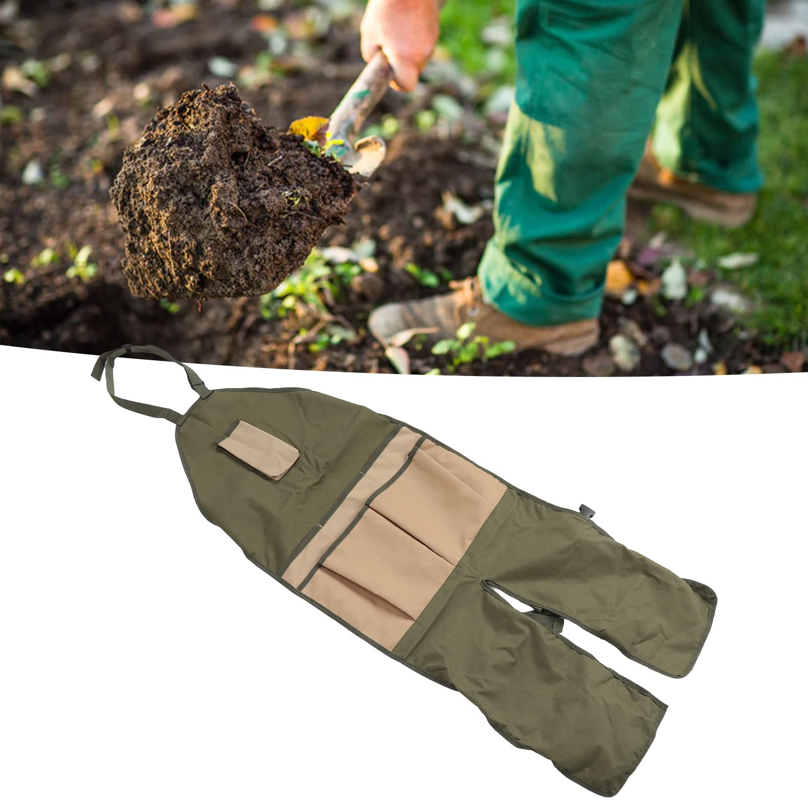 Tablier de Jardinage Protection des Jambes Large Application Tablier de Charpentier en Tissu Oxford 600D pour Jardin