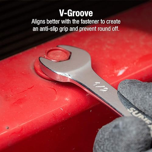 Miniatura 4 de Sunex - Juego de llaves SAE de cabeza angular de 14 piezas + GEARWRENCH - Juego de llaves de pata de gallo de 11 piezas