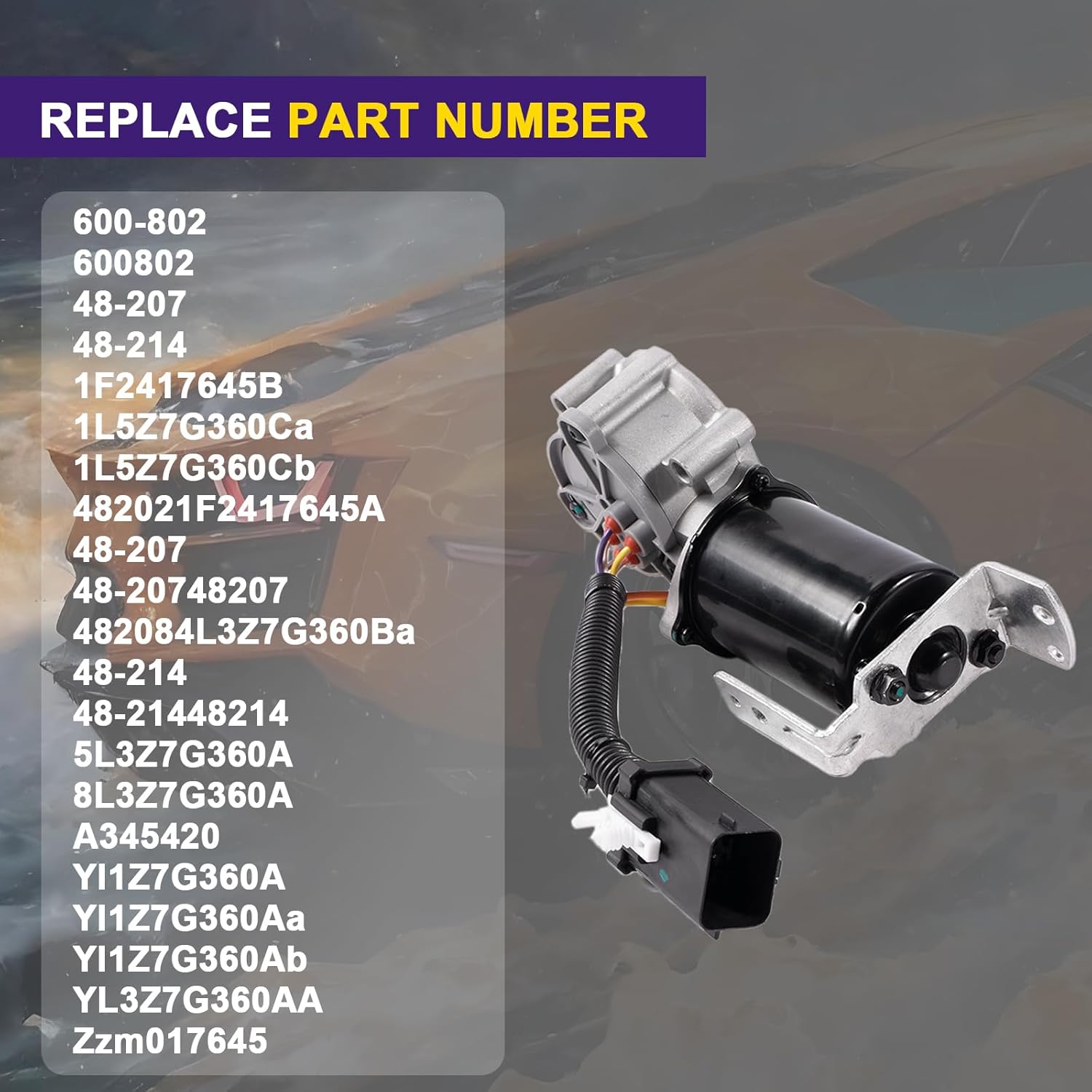 600-802 Transfer Case Motor Transfer Case Shift Motor Actuator Compatible with 1998-2002 Lincoln Navigator 1997-2004 Ford F-150 4.2L 4.6L 4.9L 5.0L 5.8L 5.0L 5.4L 5.8L 7.3L 7.5L Replace 48-207 48-214