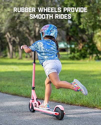 Miniatura 5 de C9 Electric Scooter for Kids Ages 8+, 610MPH, 5 Miles Range, LED Display, Adjustable Height, Foldable, Rubber Wheels, Lightweight, Gifts for Boys