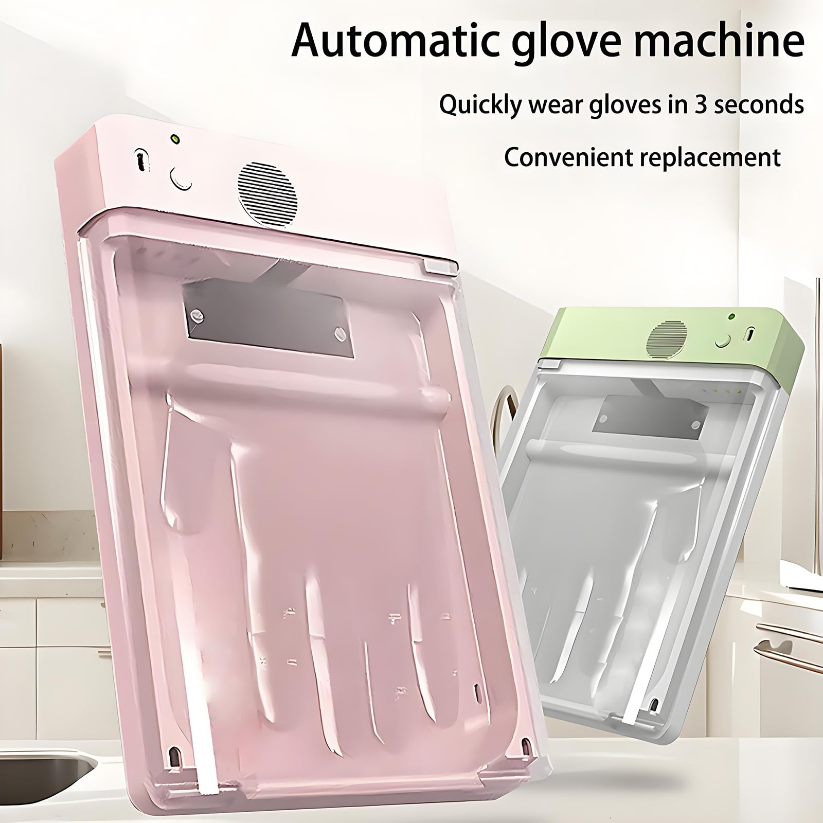 Guanti USA E Getta, Macchina A Guanti Automatici con Guanti di Plastica da 100 Pezzi, Mettono Automaticamente Guanti 3s, Sospeso E Sostituzione Rapida, Guanti più Detergenti Alimentari, per Cucine