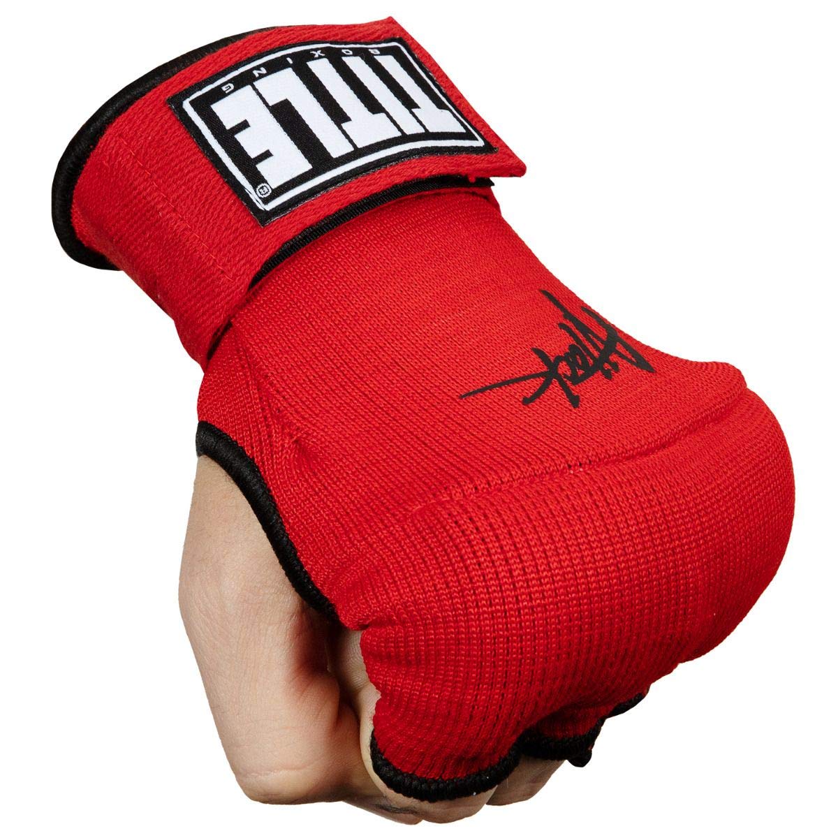 Title Boxing Attack Nitro Speed Wraps 2.0, Red/Black, Regular
