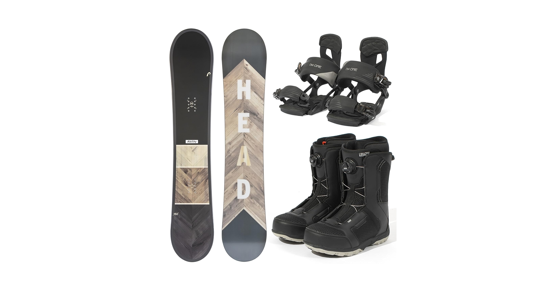 Head スノーボードセット（ブーツ・バインディング・ケース付き） HEAD 半額以上 59%off 24-25新作 head ヘッド スノーボード 3点