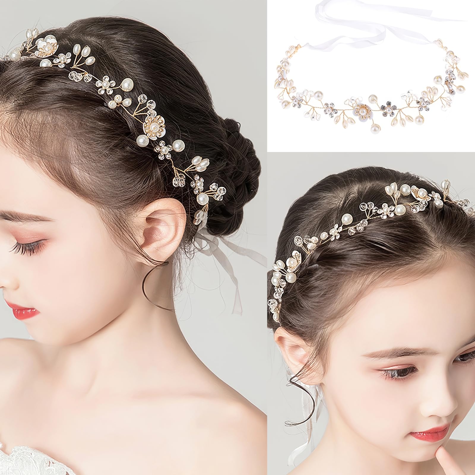 Accessorio per capelli da sposa con perle e strass: accessorio per capelli da sposa - Italia