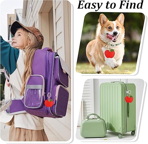 Miniatura 59 de Funda de cuero para llavero para Apple Airtag, funda protectora de AirTag con anillo para llavero, funda antiarañazos para llaves