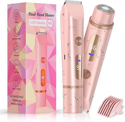 Bikini Trimmer for Women Electric Razors for Women — shown in a real home setting for scale