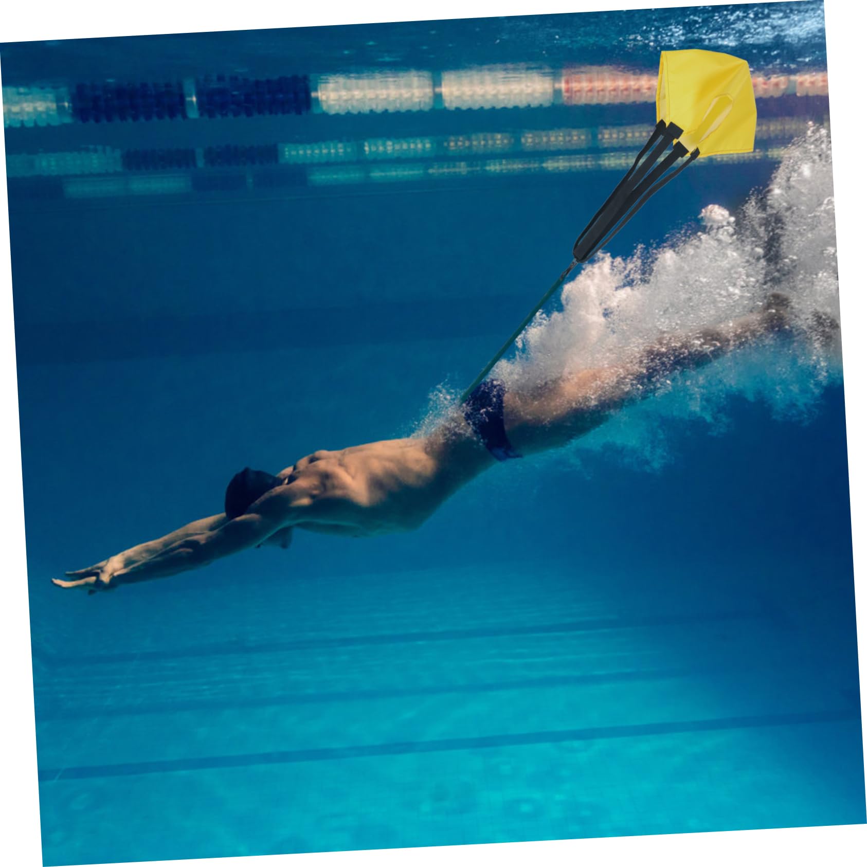 TOYANDONA Paraguas De Resistencia Entrenador De Natación Paracaídas Equipo Flotante para Ayuda para Nadar Clases De Natación En Piscina Accesorios para Nadadores Acuáticos De