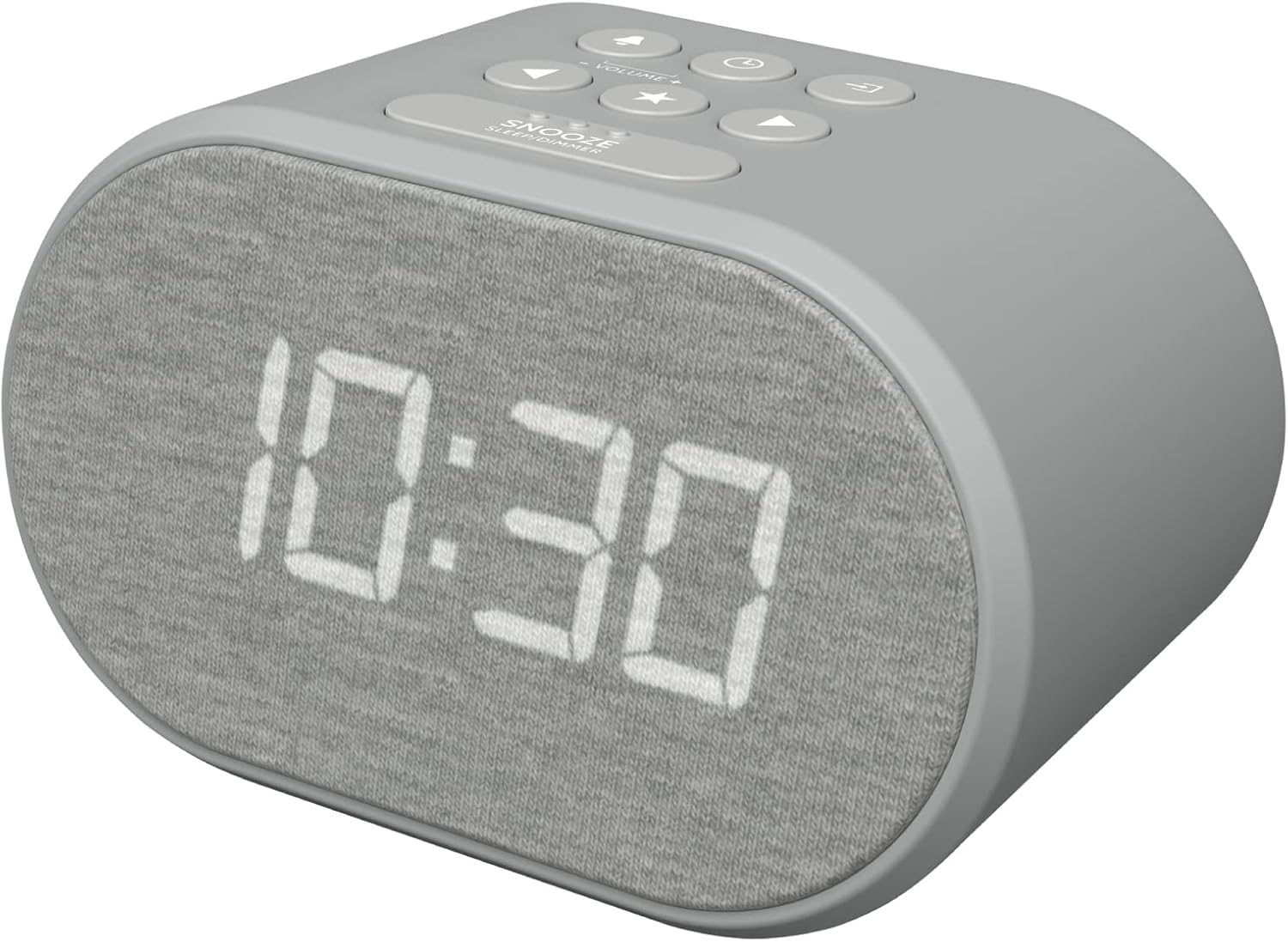 ibox Alarm Clock Bedside Non Ticking LED Backlit Alarm Clock with USB