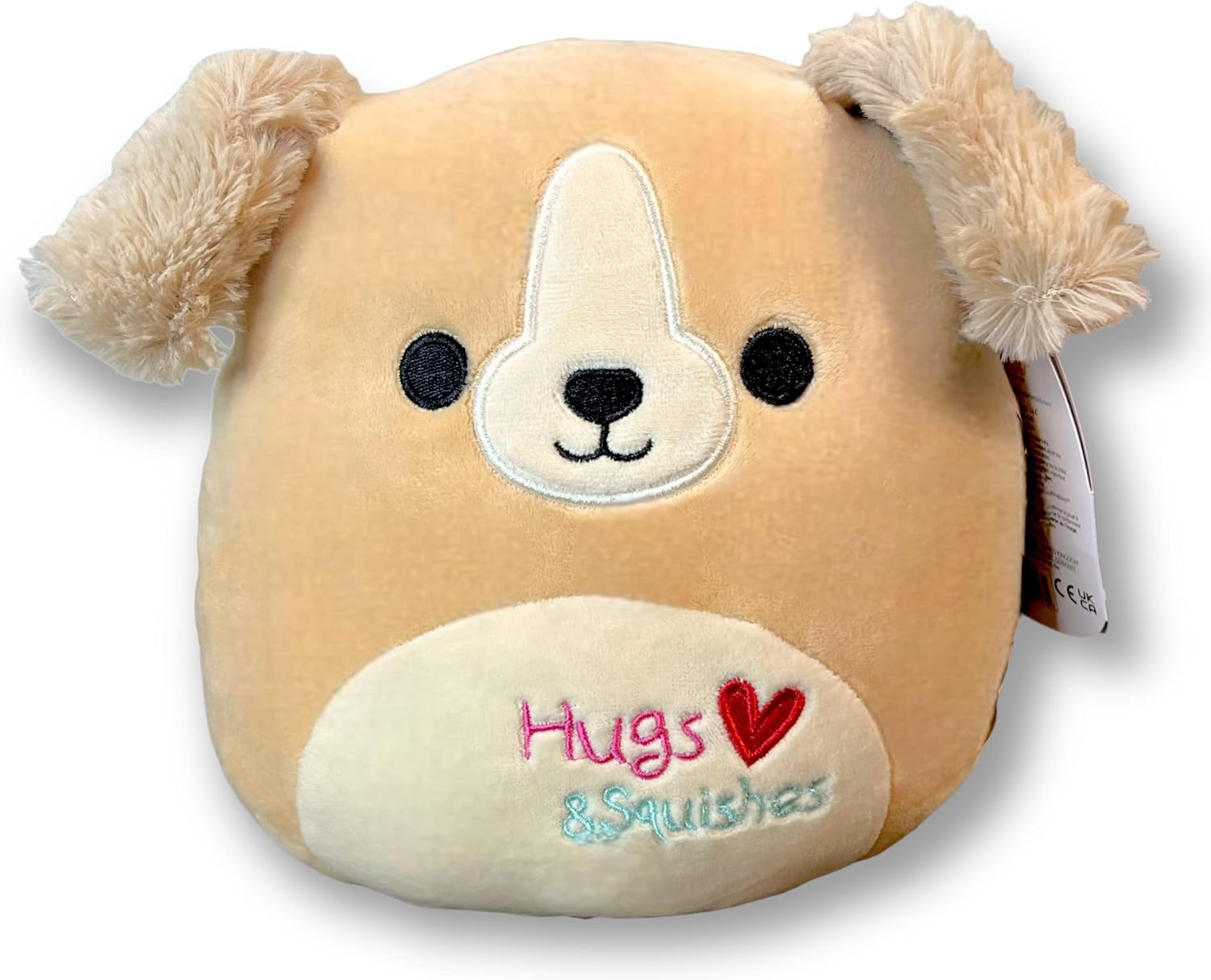 Squishmallows 8 Inch Stevon The Tan Dog Plush with Hugs & Squishes On Belly - Join The 2023 Valentine's Day Squad Stuffed Animal Toys