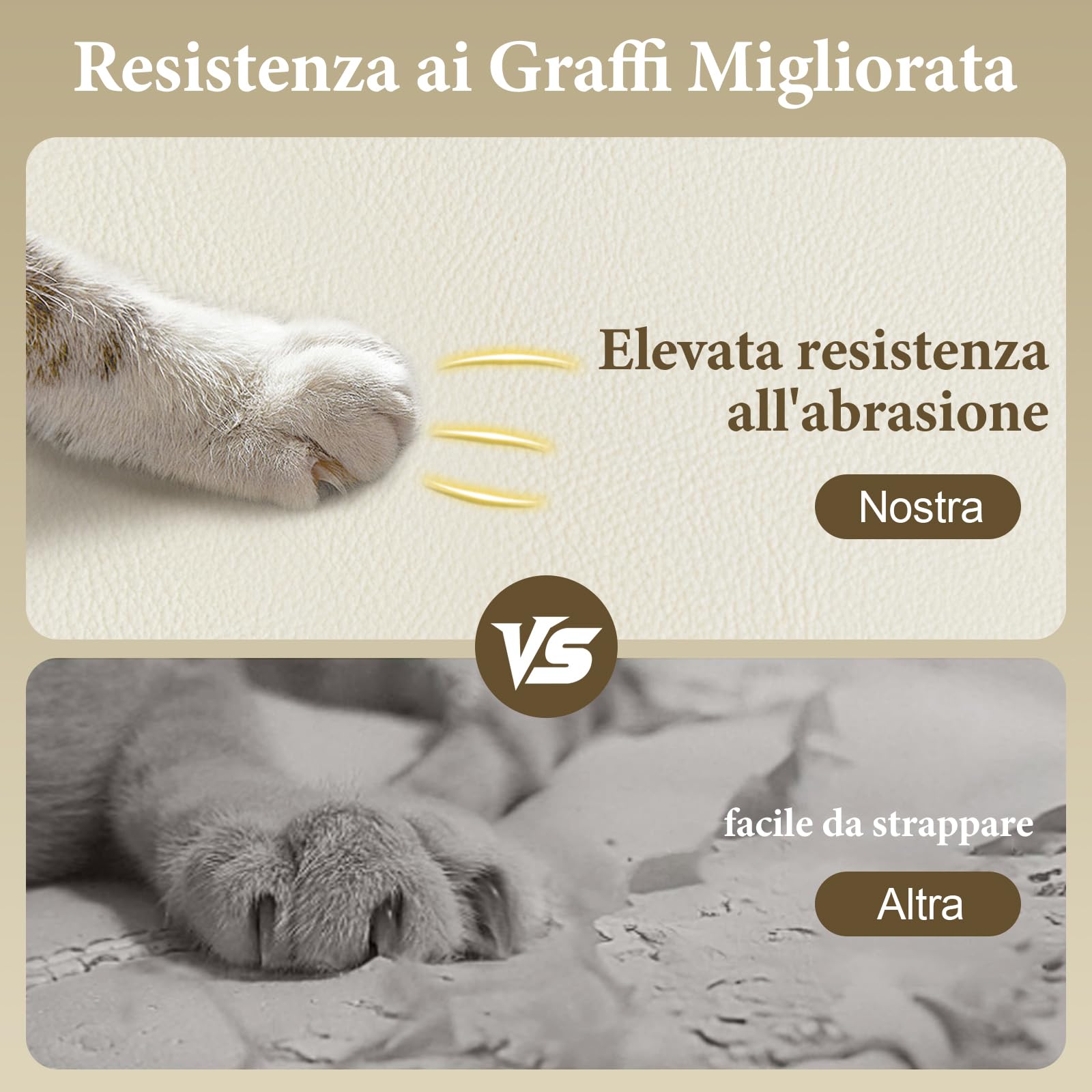 Panca Contenitore Camera da Letto 128x44x53cm, Panca Fondo Letto Matrimoniale, Cassapanca Pouf Organizzatore Ottomano in Pelle PU per Camera da Letto Soggiorno Ingresso, Beige